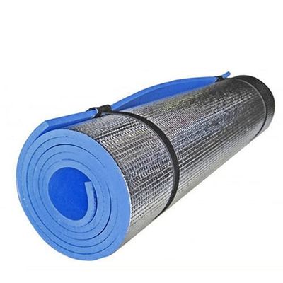 Worparsen Lightweight Aluminium Foil Foam Yoga Mat, Anti-Tear Fitness Workout Mat Outdoor Picnic Pad for Pilates, Floor Exercises Random