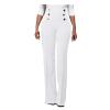 Bootcut Yoga Pants for Women High Waisted Yoga Pants with Pockets Business Casual Work Wide Leg Pants White view 4