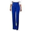Womens Bootcut Yoga Dress Pants Stretchy Work Slacks Office Business Casual Pull On Wide Leg Pants Blue view 4