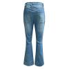Bell Bottom Jeans for Women Destroyed Elastic Waist Totally Shaping Slim Fit Tassel Stretch Curvy Fit Jeans view 4