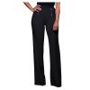 Womens Bootcut Yoga Dress Pants Stretchy Work Slacks Office Business Casual Pull On Wide Leg Pants Black view 1