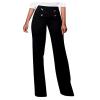 Womens Bootcut Yoga Dress Pants Stretchy Work Slacks Office Business Casual Pull On Wide Leg Pants Black view 4