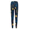 Christmas Leggings for Women High Waist Ankle Elastic Tights Xmas Santa Printed Ankle Elastic Tights Legging view 4