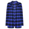 ninRYA Womens Plaid Shirt Fashion Casual Open Front Cardigans Thin Coats Jackets Long Sleeve Blouses Tops Outerwear view 4