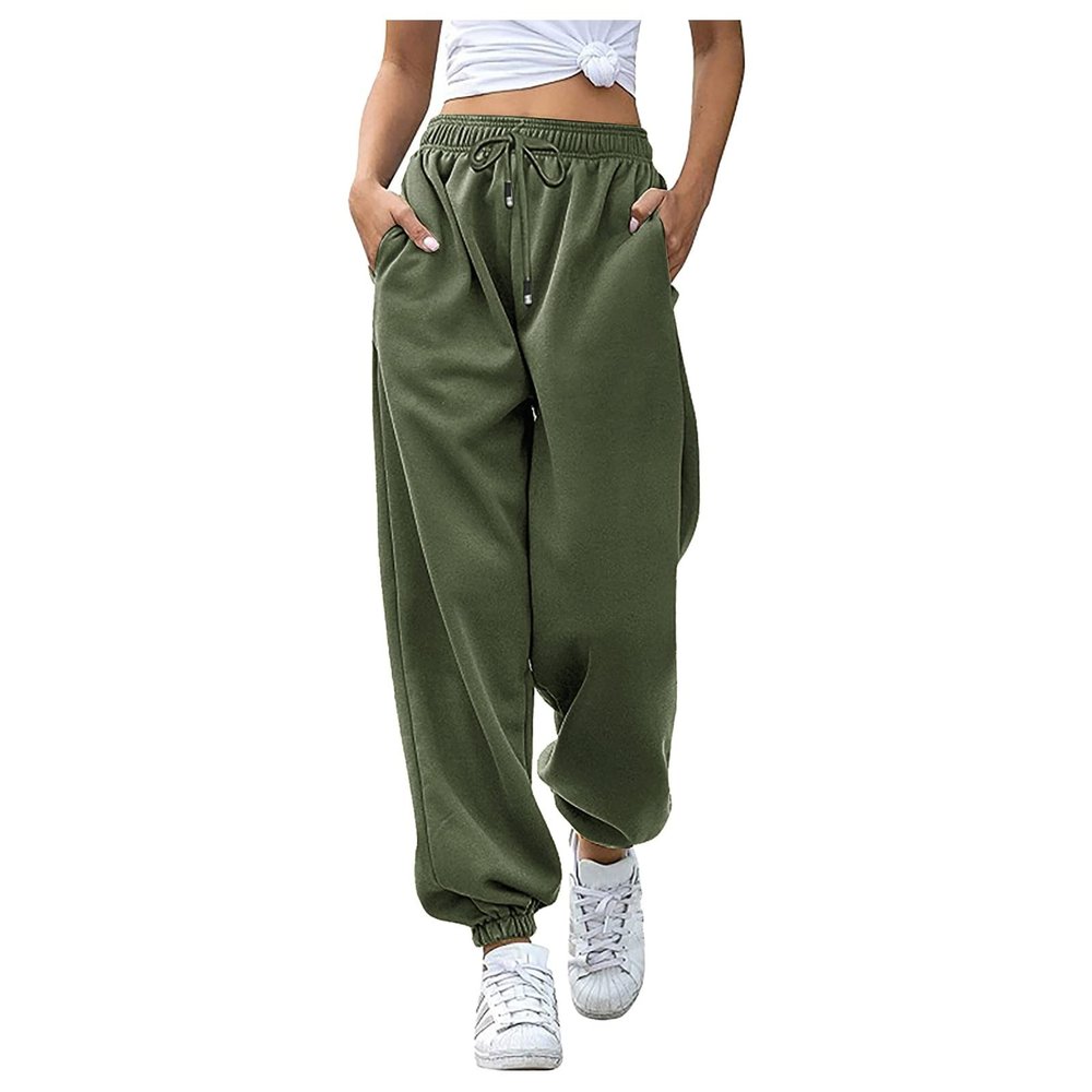 Sweatpants for Women High Waist Comfy Cotton High Waist Jogger Pants Trendy Workout Athletic Pants