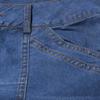 Women's Flare Bell Bottom Jeans Ripped High Rise Totally Shaping Slim Fit Fitted Denim Pants Blue view 3