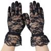 Fafcitvz Women Party Lace Gloves Bridal Opera Evening Wedding Tea Party Prom Cosplay (Black Lace) view 3