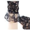 Fafcitvz Women Party Lace Gloves Bridal Opera Evening Wedding Tea Party Prom Cosplay (Black Lace) view 4