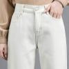 Fleece Lined Leggings Women Winter Warm Athletic Jogger Soft Thermal Hiking Yoga Pants Lounge Pants Fluffy Sleepwear Beige view 4
