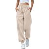 Womens High Waisted Baggy Sweatpants Drawstring Comfy Athletic Joggers Cozy Loose Workout Baggy Harem Pants Joggers Orange