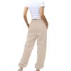 Womens High Waisted Baggy Sweatpants Drawstring Comfy Athletic Joggers Cozy Loose Workout Baggy Harem Pants Joggers Orange view 3