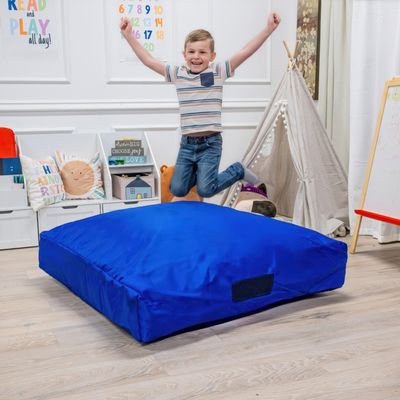 Foamma Crash Pad (48 X 48) (4 Ft X 4 Ft) Sensory Crash Pad with Foam Blocks for Autistic Kids, Soft Fabric & Washable Cover Ideal for Kids and Adults to Jump, Play, or Relax