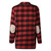 ninRYA Womens Plaid Shirt Fashion Casual Open Front Cardigans Thin Coats Jackets Long Sleeve Blouses Tops Outerwear view 3