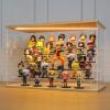 LANSCOERY LED Lighted Acrylic Display Case, 6 Tier Display Box for Collectibles and Action Figures, Clear Dustproof Organizer with Wooden Base  22.8x11.9x14.7inch view 1