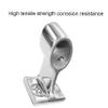 2 Pcs 60 Marine Boat 316 Stainless Steel 7/8" Hand Rail Fitting Left Front Support Bracket Stanchion Hardware for 22mm Tube (2, 7/8inch) view 2