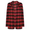 ninRYA Womens Plaid Shirt Fashion Casual Open Front Cardigans Thin Coats Jackets Long Sleeve Blouses Tops Outerwear view 2