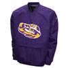 Franchise Club Men's Big Logo Windshell V-Neck Pullover Jacket (LSU, X-Large) view 1