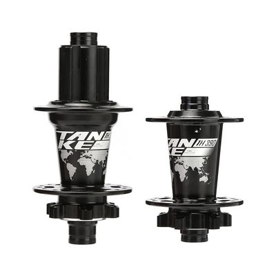 KOVBOX Mountain Bike Hubs 32 36 Holes Disc Brake MTB Hub Thru Axle Bicycle Bearing Hub Set Front 15x100mm Rear 12x142mm 7 8 9 10 11 12 Speed (Color : Black, Size : 32 Hole)