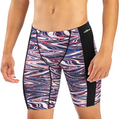 Dolfin Men's Print Spliced Jammer - Jet Stream Jet Stream Red/White/Blue 36