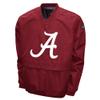 Franchise Club Men's Big Logo Windshell V-Neck Pullover Jacket (Alabama, Large) view 1