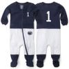 Wes and Willy Baby College Sports Fan Football Jersey Sleeper (Penn State Nittany Lions, 24 Months) Navy view 1