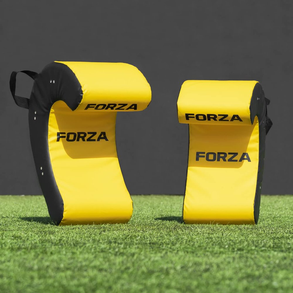 FORZA Rugby Ruck & Roll Pads  Junior/Senior Sizes | Rugby Training Equipment for Clearing/Ball Presentation/Counter Rucking | C-Shape Rugby Tackle Bags (Senior)