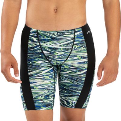 Dolfin Men's Print Spliced Jammer - Jet Stream Jet Stream Blue/Green 36