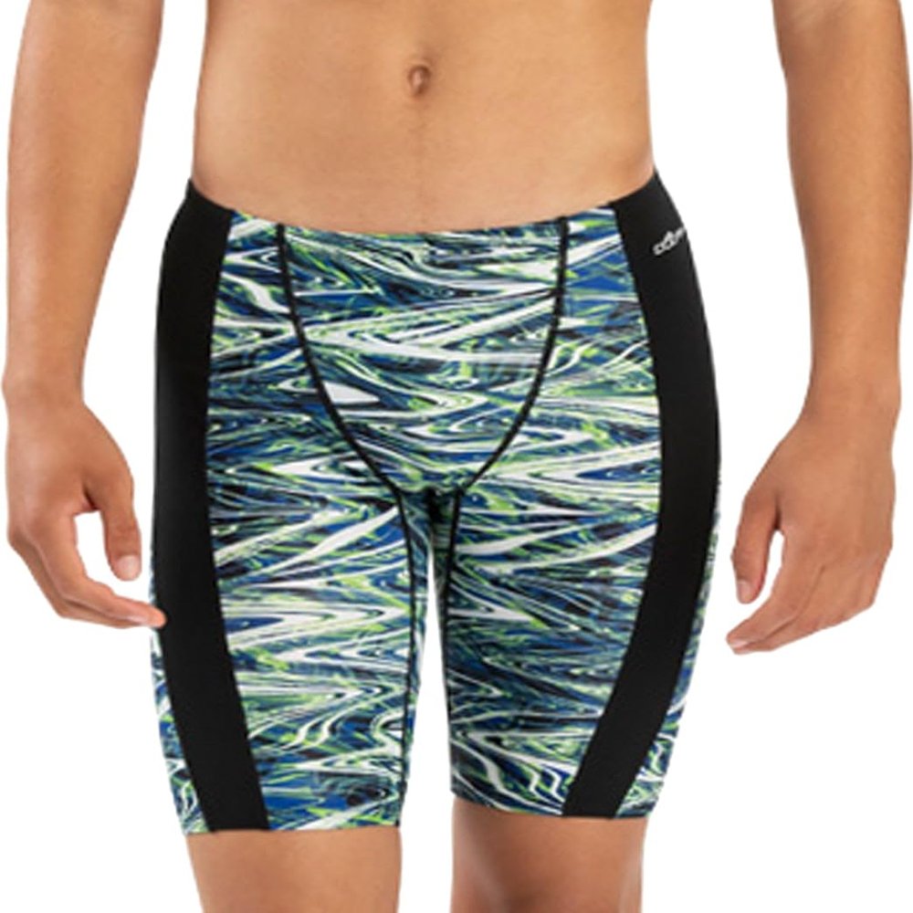 Dolfin Men's Print Spliced Jammer - Jet Stream Jet Stream Blue/Green 36