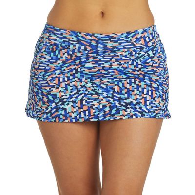 Dolfin Women's Print A-Line Swim Skirt Tranquility XS