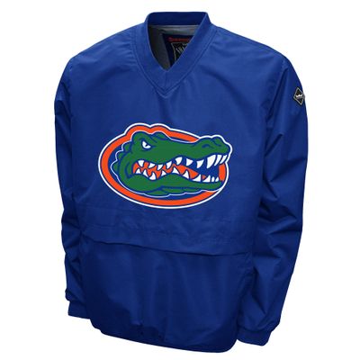 Franchise Club Men's Big Logo Windshell V-Neck Pullover Jacket (Florida, Medium)