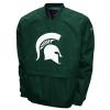 Franchise Club Men's FC Big Logo Pullover Jacket, XL, Michigan State Spartans-Green view 1