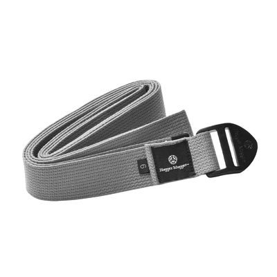 Hugger Mugger Cinch Cotton Yoga Strap - Purple - Super Strong Cotton, Quiet Cinch-Style Buckle, Essential Yoga Prop for All Levels