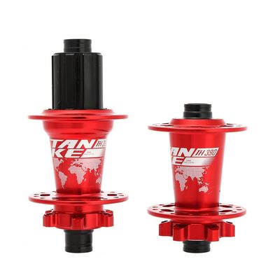 KOVBOX Mountain Bike Hubs 32 36 Holes Disc Brake MTB Hub Thru Axle Bicycle Bearing Hub Set Front 15x100mm Rear 12x142mm 7 8 9 10 11 12 Speed (Color : Red, Size : 36 Hole)