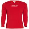 Dolfin Women's Solid Crew Neck Long Sleeve Rash Guard Red XL view 1