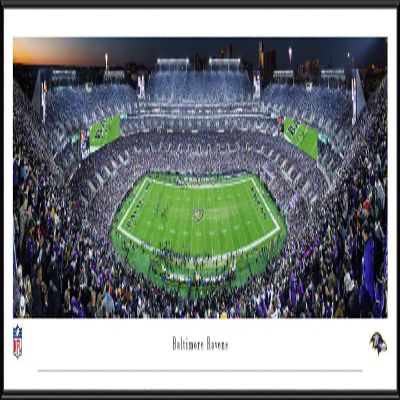 Baltimore Ravens Football - 40.25x13.75-inch Standard Framed Print by Blakeway Panoramas