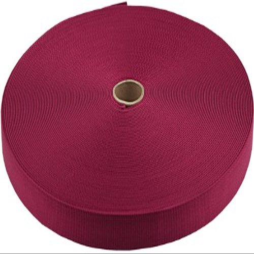 3/4 Inch Burgundy Heavy Plus Nylon Webbing Closeout, 50 Yards