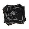 Greatest Newcastle Plays: Leatherette Coasters (Set of 4) | Best Gift Idea for Sports Lovers | Newcastle Historic Moments Gifts view 1