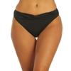 Dolfin Women's Solid Contemporary Knot Front Brief Black XL view 1