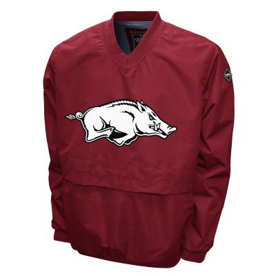Franchise Club Men's Big Logo Windshell V-Neck Pullover Jacket (Arkansas, XX-Large)