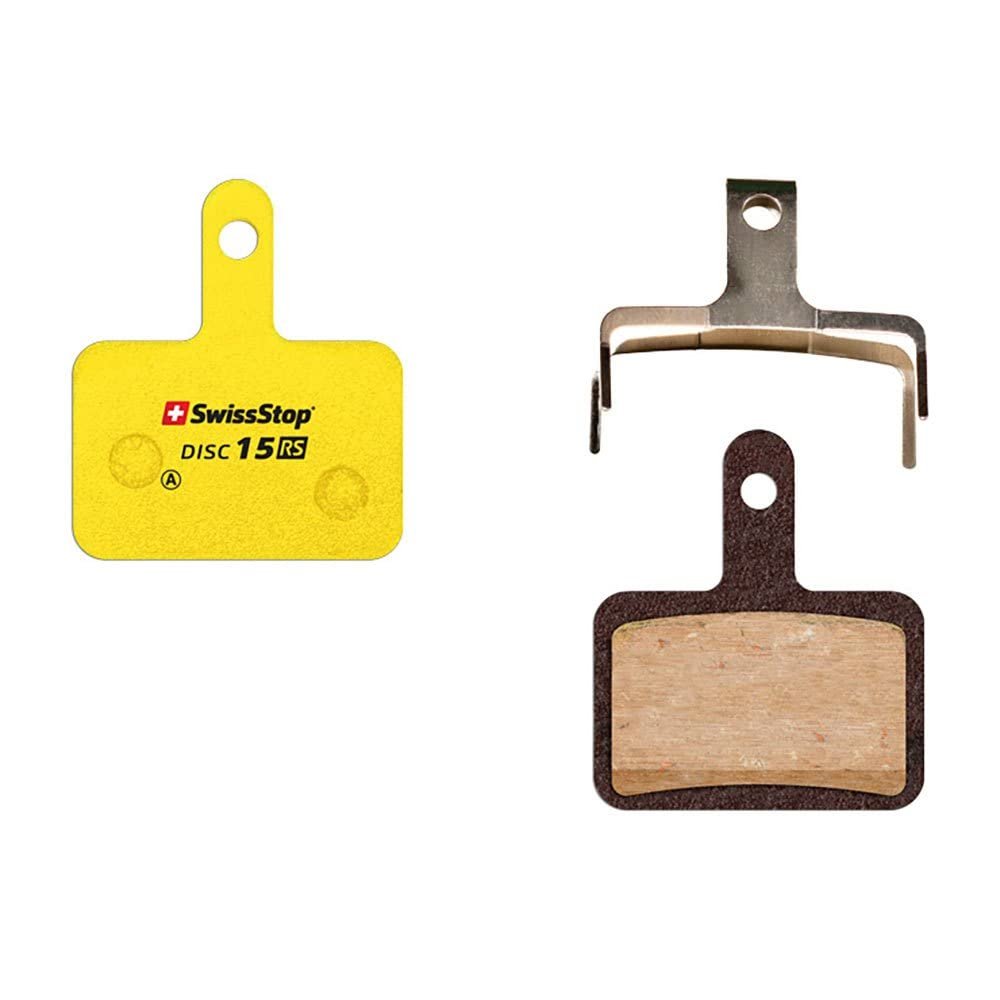 SwissStop RS Bicycle Disc Pads Model D15 for Shimano/TRP/Tektro/Quad Brake Calipers, Yellow
