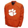Franchise Club Men's Big Logo Windshell V-Neck Pullover Jacket (Clemson, Medium) view 1