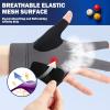 ANIMSWORD Breathable and Comfortable Billiard Pool Gloves Fits on Left Hand or Right Hand 3 Finger for Snooker Cue Sport Glove. view 3