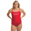 Dolfin Women's Solid Tankini Top Red XL view 1
