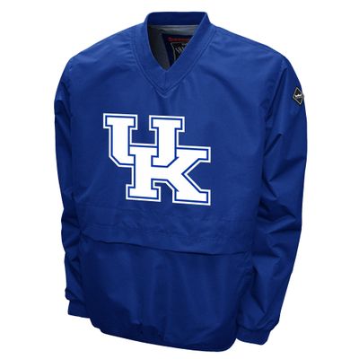 Franchise Club Men's Big Logo Windshell V-Neck Pullover Jacket (Kentucky, Large)