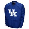 Franchise Club Men's Big Logo Windshell V-Neck Pullover Jacket (Kentucky, Large) view 1