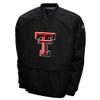Franchise Club Men's Big Logo Windshell V-Neck Pullover Jacket (Texas Tech, XXX-Large) view 1
