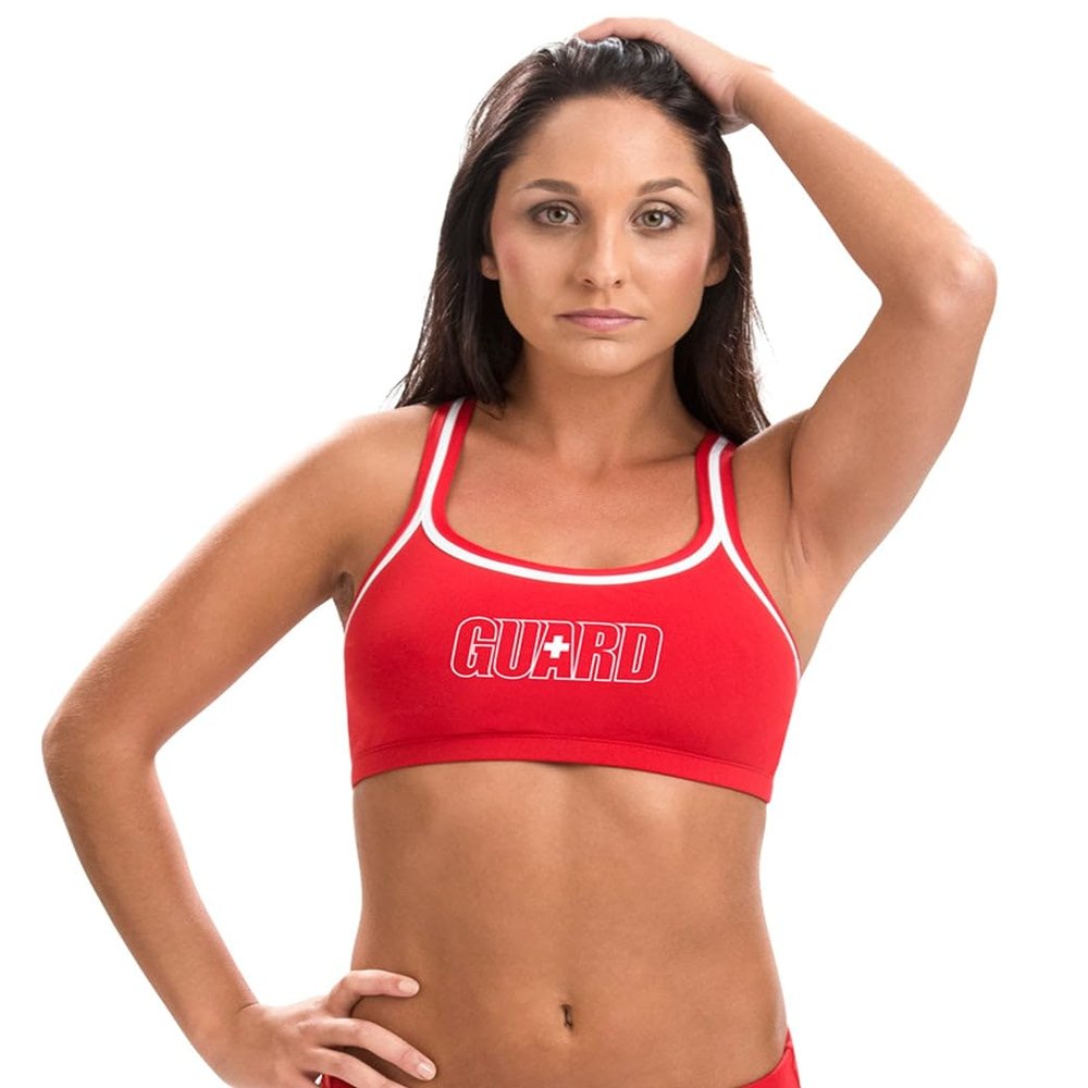 Dolfin Women's Solid 2-Piece Top Red M