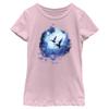 The Way of Water Pandora Flying Orb Girls Short Sleeve Tee Shirt, Light Pink, Small view 1