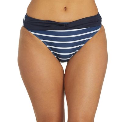 Dolfin Women's Print Contemporary Knot Front Brief Nautical XL