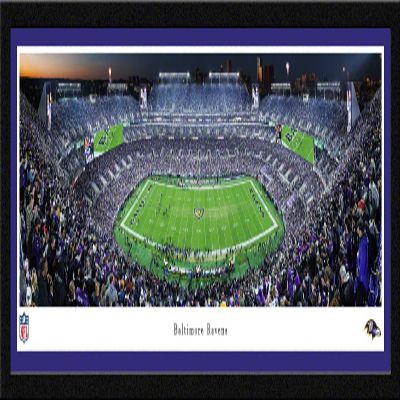 Baltimore Ravens Football - 42x15.5-inch Single Mat, Select Framed Picture by Blakeway Panoramas